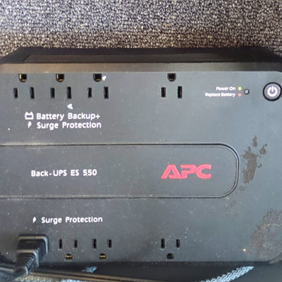 APC Back-UPS ES 550, UPS 550VA/330W 8-Outlet Surge Protection Black - NO Battery