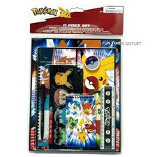 Pokemon Pikachu 11 Pc Value Pack Set School Stationary Supplies Nintendo New
