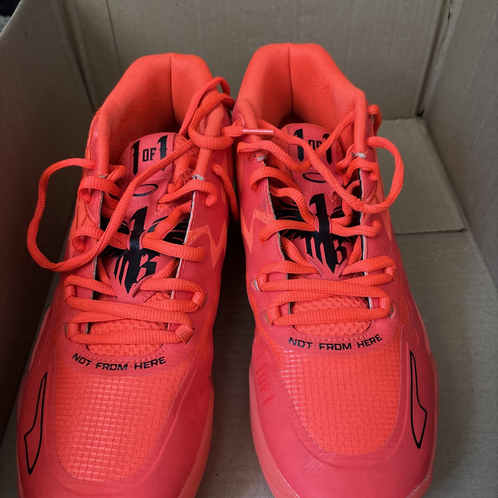 Puma MB.01 LaMelo Ball Red Blast Basketball Shoes Mens 12 Red 377237-02