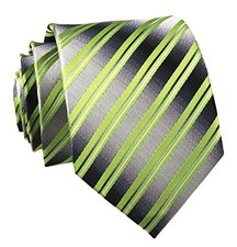 Men's Modern Striped Patterned Formal Ties College Daily One Size Lime Green