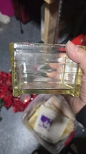  Glassbake Container No Lid yellow, antique vintage