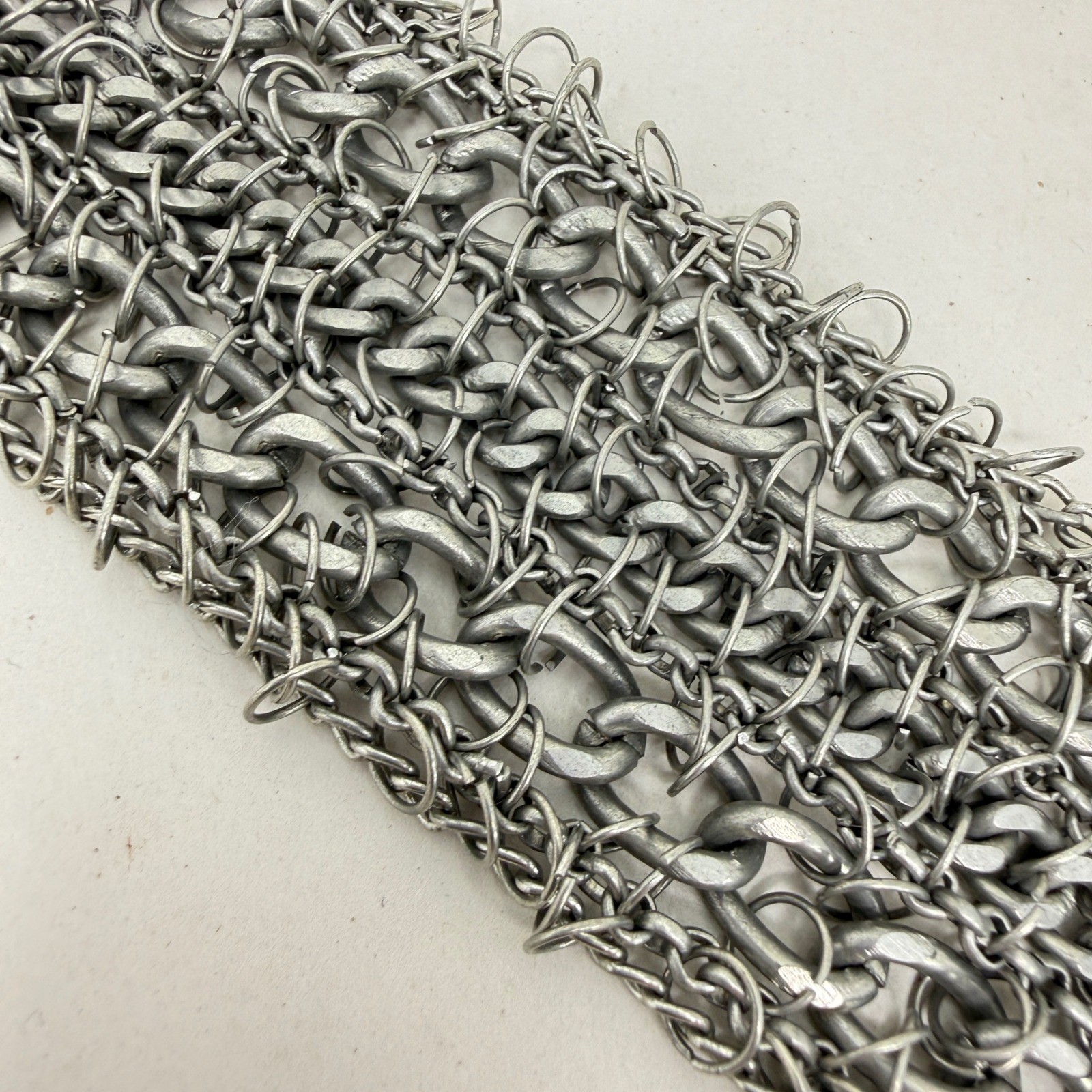 Chunky Chainmail Statement Bracelet Toggle Clasp … - image 4