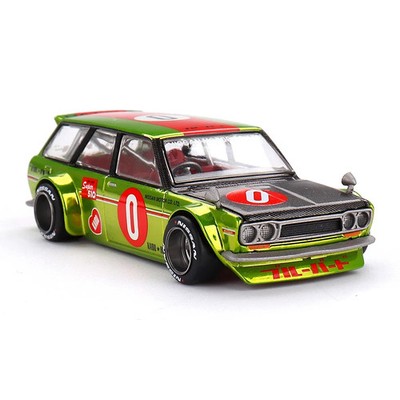 Mini GT x Kaido House 1:64 Datsun KAIDO 510 Wagon OG Flo – Chrome