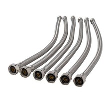 ProLine 3/8" Compressionx1/2" FIPx20" Stainless Steel Faucet Supply Line 6-Pack