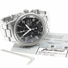 Sinn 358 Flieger Chronograph Auto Day Date 43mm Black Dial w/ Box Papers Men's 6