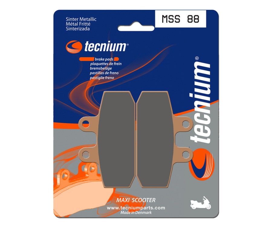 Plaquettes de frein TECNIUM MSS88 pour stopper le manque de mordant sur Maxi Scooter
