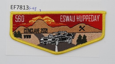 Boy Scout OA Flap Eswau Huppeday Lodge 560 2021 Conclave S-98