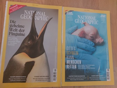 2 National GEOGRAPHIC  Aktuelle Ausgaben MAI+ JUNI 25 Neu + Ungelesen 