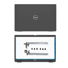 LCD Back Cover Lid Bezel Hinges For Dell Latitude 3520 E3520 017XCF 04Y37V Black