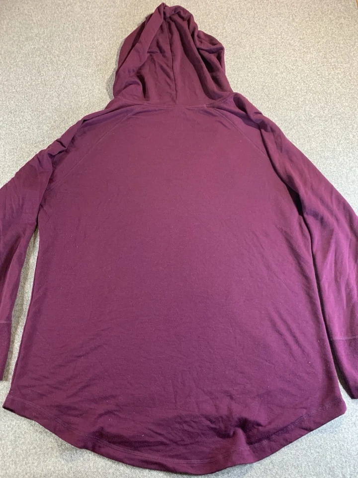 Ideology Hoodie Women's XL Purple Stretch Raglan Sleeve Performance Activewear - Image 2 of 4