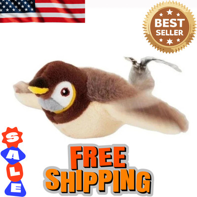 USB Interactive Flying Bird Cat Toys Electronic Pet Simulation Sparrow Toy US