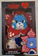NEW 2025 Netflix Care Bears x Stranger Things Grumpy Bear DEMOGORGON 12" PLUSH