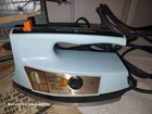 VINTAGE GE LIGHT N EASY BLUE COMPACT STEAM & DRY IRON W/BOX — photo 7