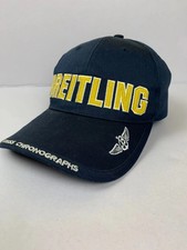 Breitling Watches 1884 Big Logo Embroidered Chronographs Blue Snapback Hat Cap