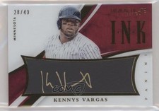 2015 Panini Immaculate Immaculate Ink 28/49 Kennys Vargas #59 Auto r7d