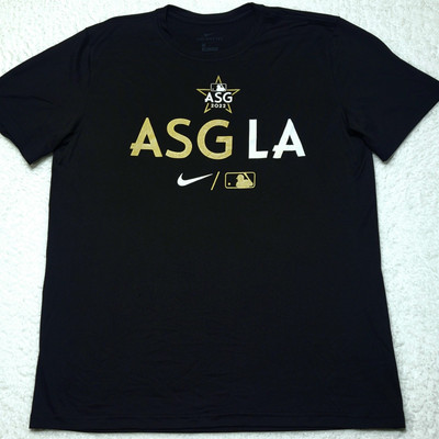Nike Dri-Fit MLB All-Star Game Los Angeles ASG LA 2022 black shirt Men's LARGE L
