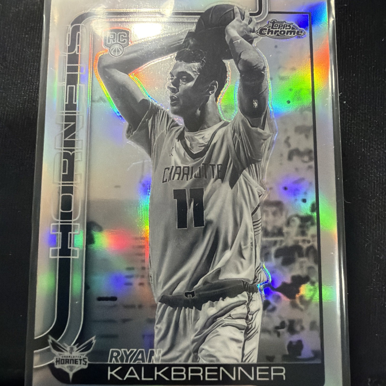 2025-26 Topps Chrome Ryan Kalkbrenner #284 RC Negative Refractor