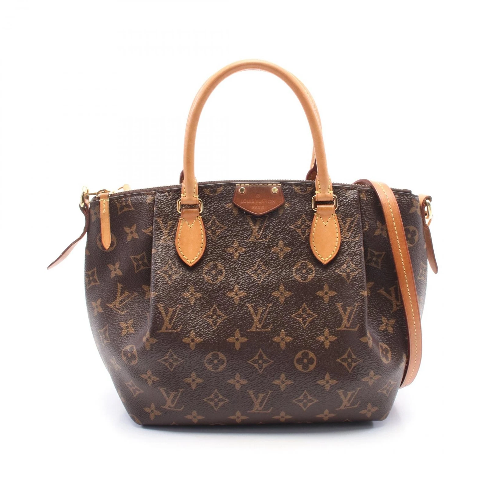 LOUIS VUITTON（LV） Borsa a tracolla a mano Louis Vuitton Turren PM M48813 Monogram pelle marrone usata LV
