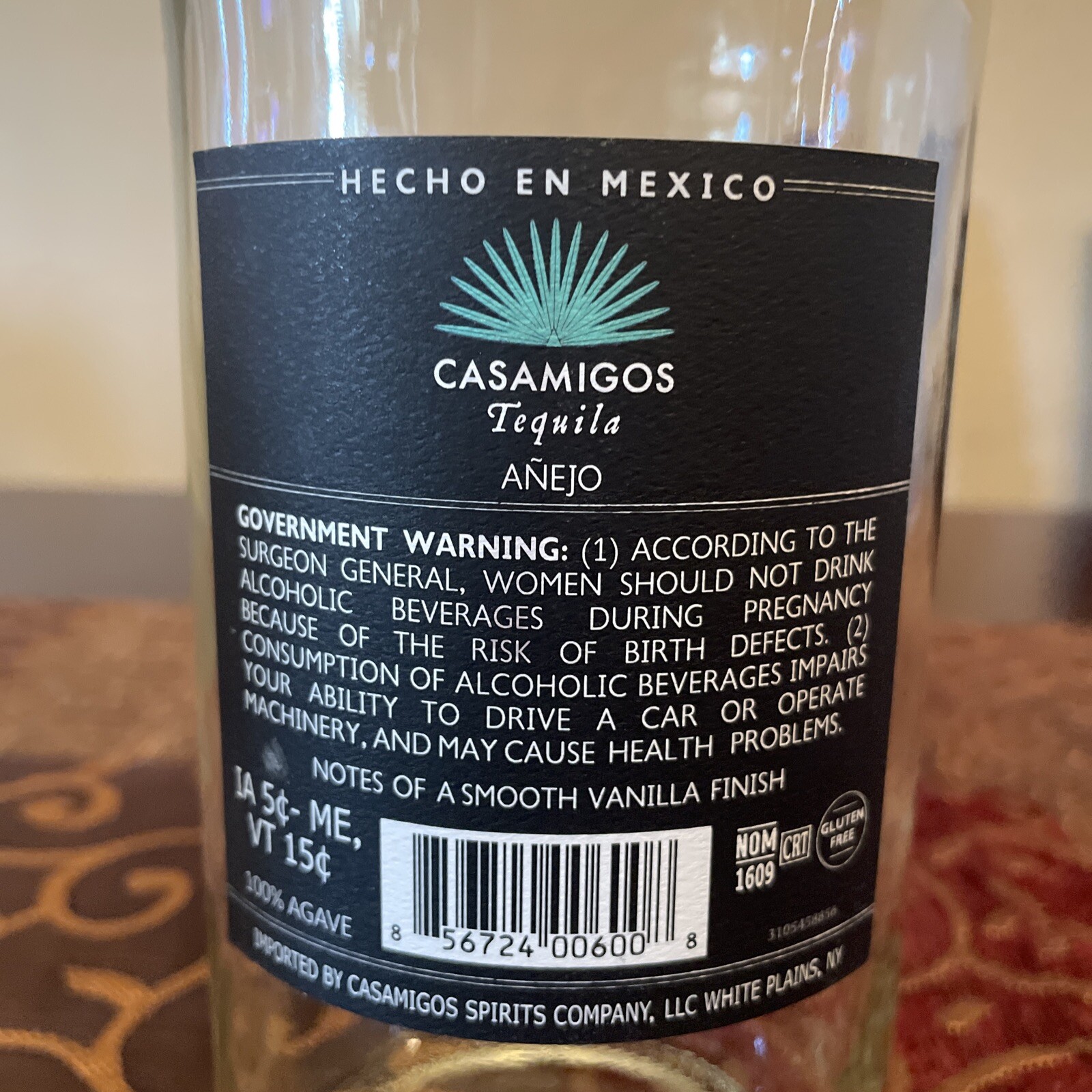Celebrity Tequila CASAMIGOS Clooney) Entire Family Blanco
