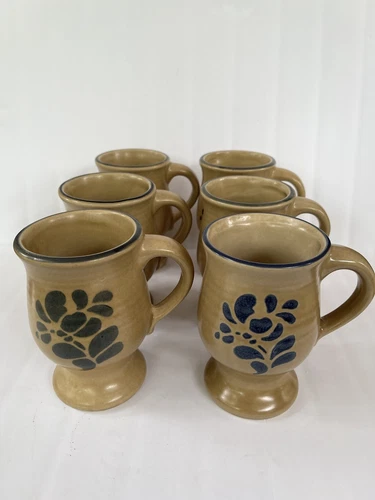 Pfaltzgraff Pedestal Mugs Set of 6