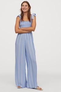 h and m striped jumpsuit