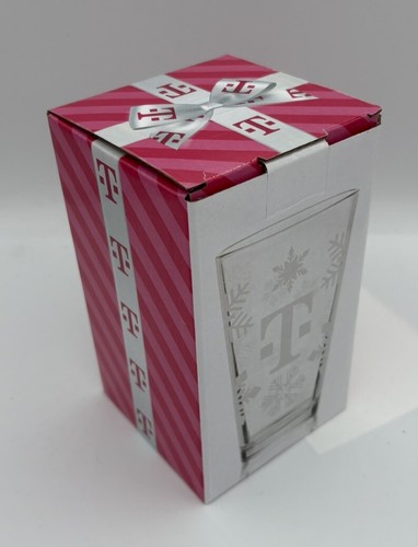 T-MOBILE HOLIDAY GLASS 2024 New With Box Frosted Etching Limited Edition - 第 1/4 張圖片