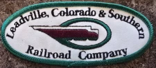 Vintage Leadville Colorado & Southern Railroad Company Embroidered Patch