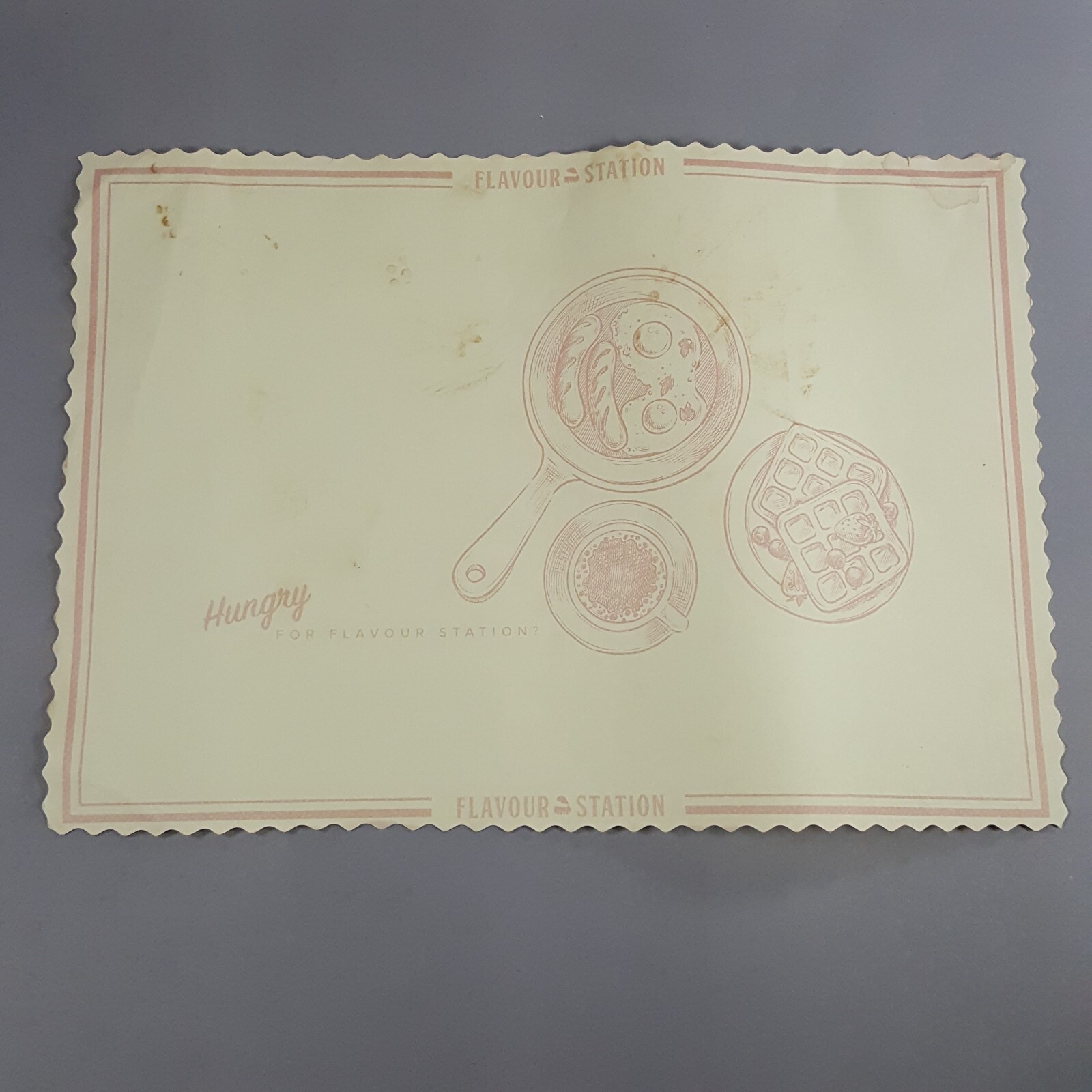 PREACHER - Screen Used Flavour Station Diner Placemat from Season 4 -  COA