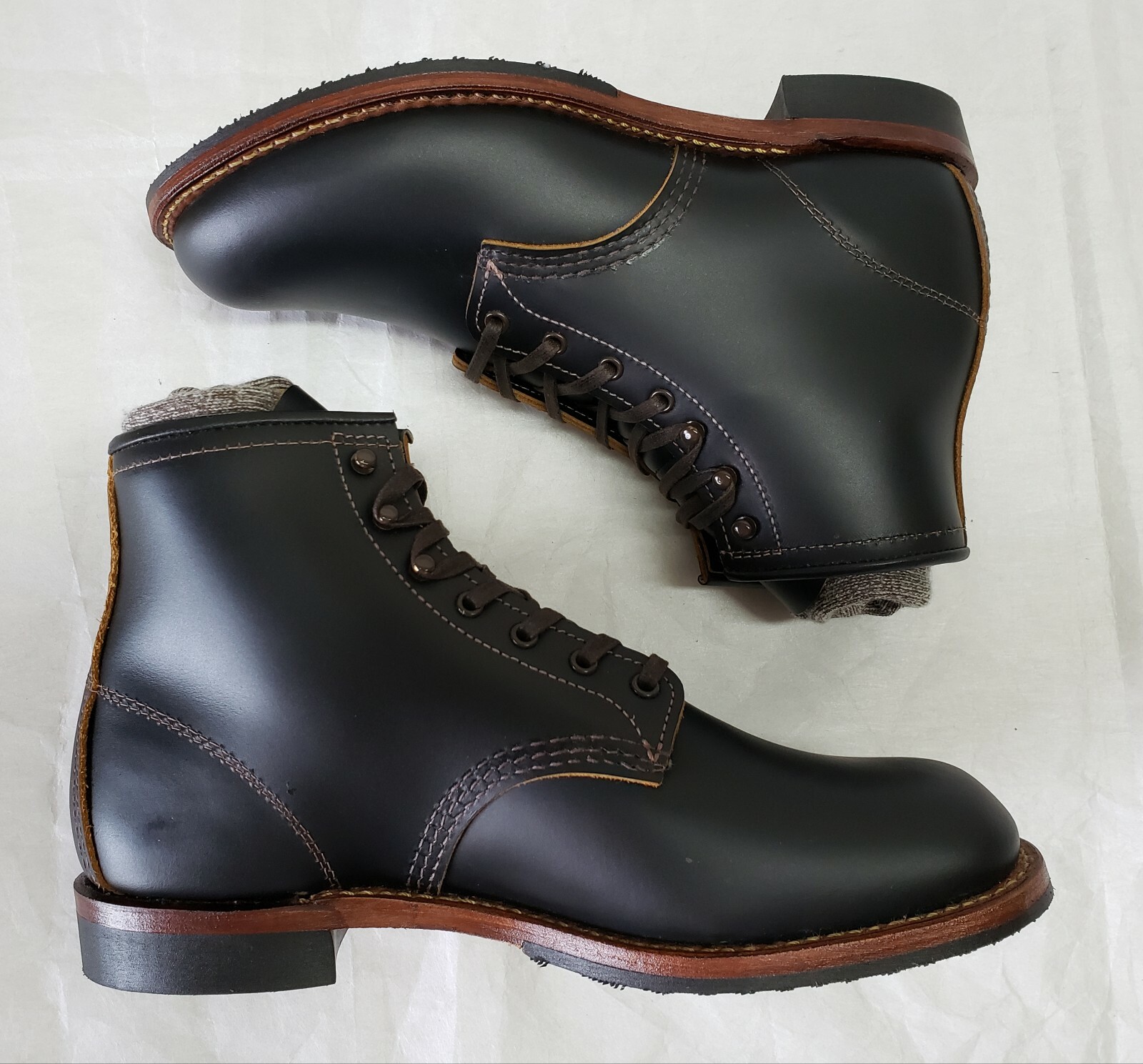 Red Wing Klondike 9060 Flatbox soft toe Beckman Heritage Boots Iron Ranger 8.5D image 9