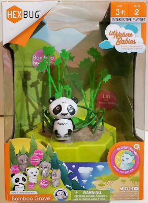 #ad HEXBUG Lil#x27; Nature Babies Bamboo Grove Lin The Panda Bear 20 Sound Age 3 New $14.39
