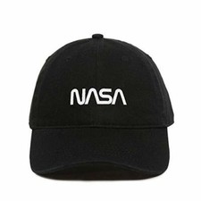 Retro NASA Logo Baseball Cap Embroidered Cotton Adjustable Dad Hat