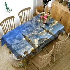 Vimineous Tower 3D Tablecloth Table cover Cloth Rectangle Wedding Party Banquet