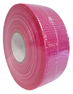 Rosa Scrim Klebeband 48 mm x 90 m Gipser Verputzen Gipskarton Gitter Fiberglas