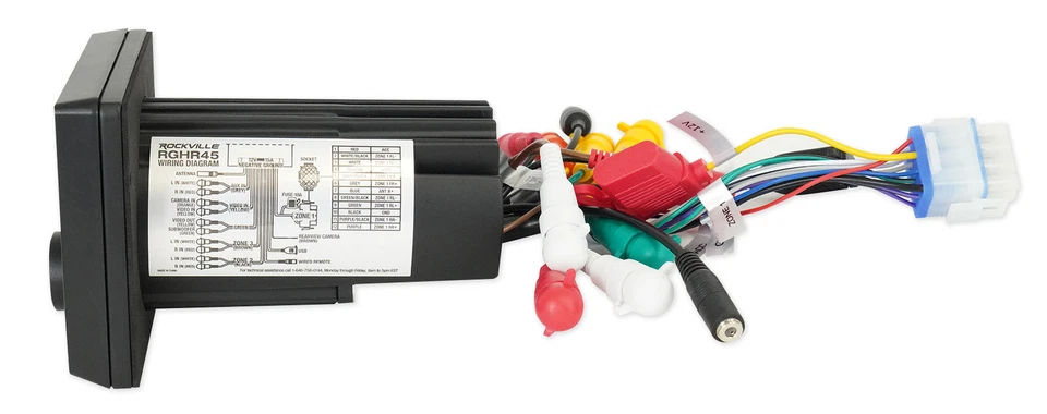 Rockville RGHR45 4 Zone Marine Gauge Hole Receiver Bluetooth/Radio/Wired Remote - Image 4 of 4