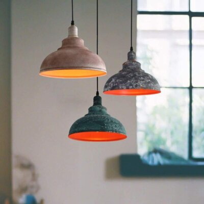 Moderne Vintage Decken Pendelleuchte Kronleuchter Industrial Loft Metall Lampenschirm