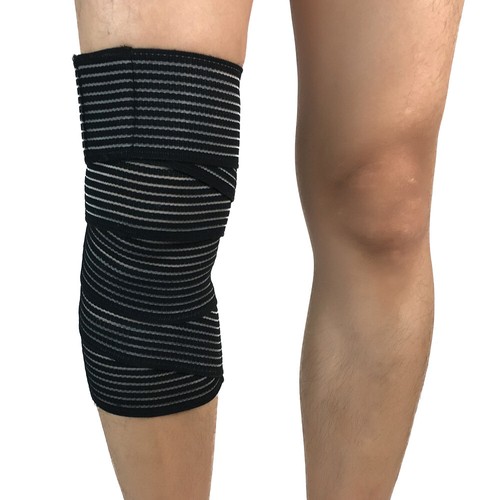 Elastisches Druckband Streifen Trainingsbandage Sport Knieunterstützung Laufwraps - Bild 2 von 16