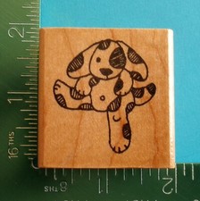 SPOTTED PUPPY DOG Rubber Stamp by Imagine That