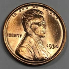1934  Uncirculated Lincoln Wheat Cent - #14185