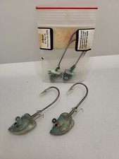4 Large Fish Head Jig Lures. Fishing Hooks. Fishing Lure. Fishing Bait. New