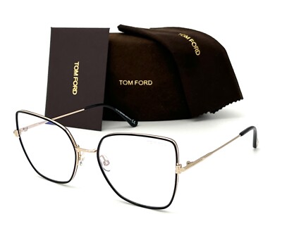Tom Ford FT5630-B 001 Black Demo Lens 56mm Eyeglasses TF5630-B