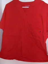 Scrubfinity - red scrub top - Large