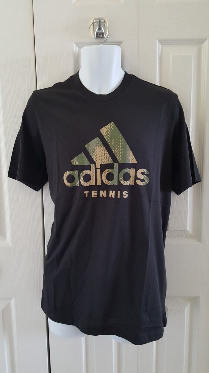 adidas Men's CAT CAMO practice Tennis T-Shirt black HB2744