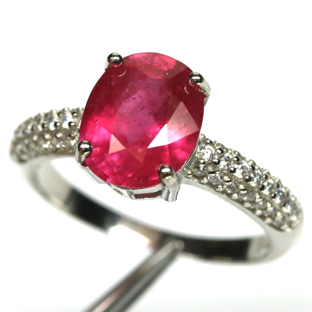 Red cubic zirconia ring deals