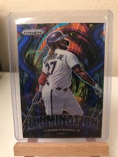 2022 Panini Prizm Illumination Blue Wave Prizm #IL-7 Vladimir Guerrero Jr. 37/60