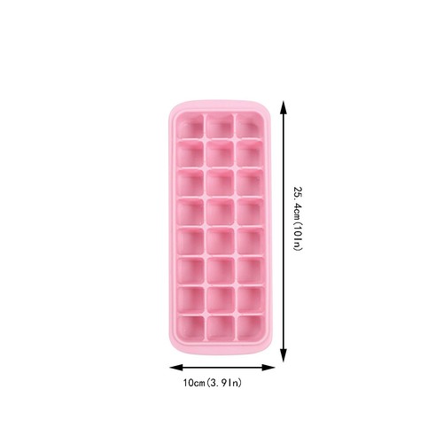 24 Ice Cubes Tray Silicone Square Ice Trays Easy Release Stackable Ice Cube Mold - Picture 8 of 36