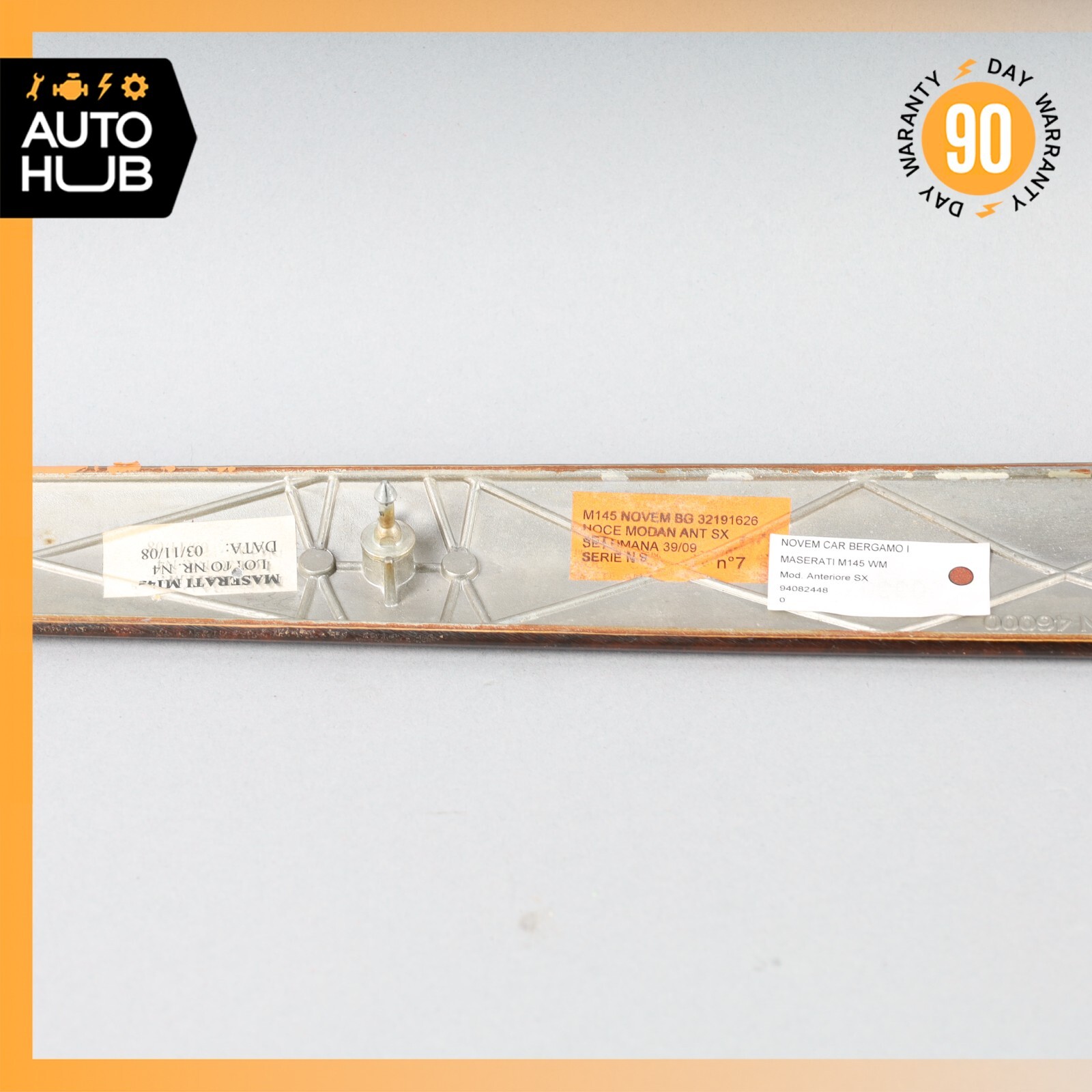 08-19 Maserati GranTurismo M145 Front Left Driver Side Door Panel Trim Wood OEM