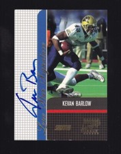2001 Topps Stadium Club Lone Star Kevan Barlow Autograph #LS-KB