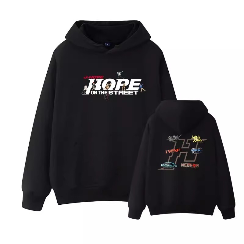 Kpop J-HOPE Hope On The Street Cap Hoodie Coat Sweater Unisex