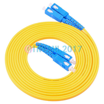 SC-SC UPC 9/125 Duplex Single-Mode Fiber Optic Patch Cord PVC Fiber Cable 40M