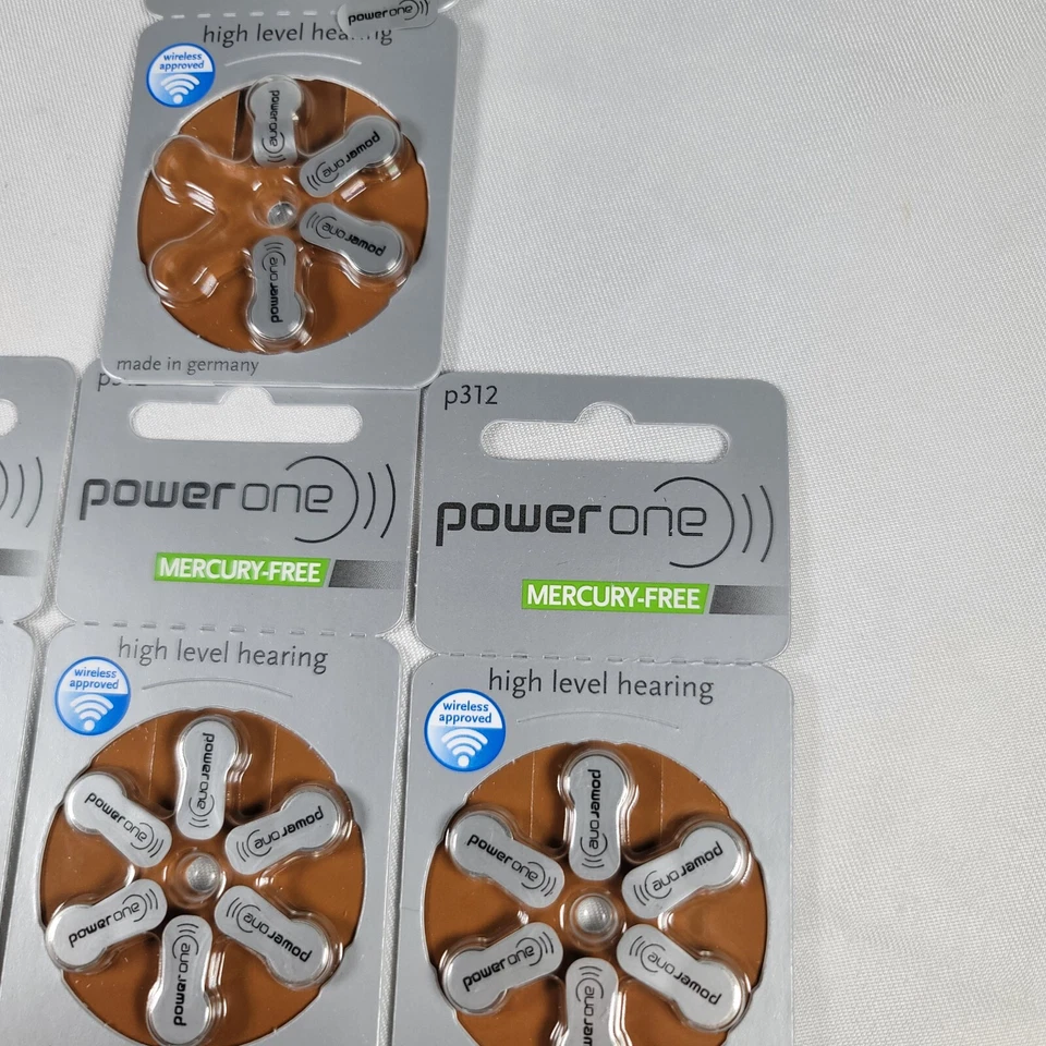 PowerOne Hearing Aid Batteries Size 312 Expire 01/21 FREE Shipping 4 packs - Image 4 of 4